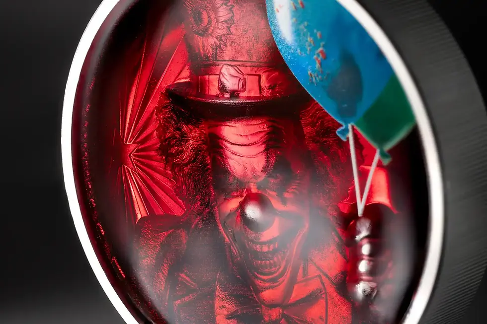 Miniatura: Phobias: Coulrophobia - 2 Oz 999.9 Silver Coin - 10$ Cook Islands 2026