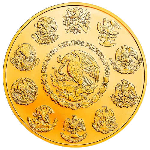 Miniature : 2024 1 oz Mexican Libertad Chichen Itza 24k Gold Gilded Colorized Silver Coin