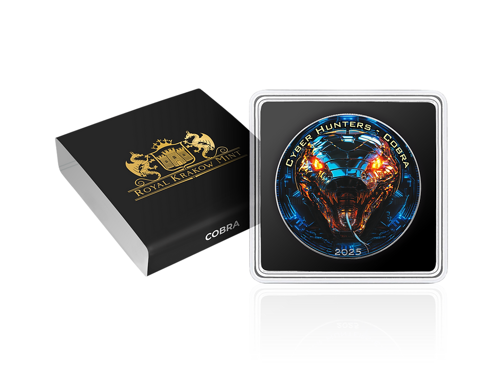 Thumbnail: COBRA - Cyber Hunters Series 1oz .999 Silver Eagle Coin $1 USA 2025