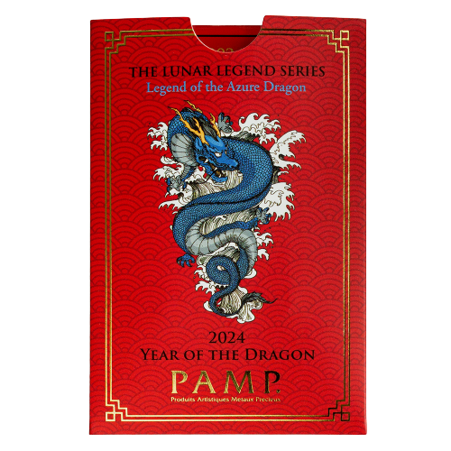 Miniaturbild: 2024 Year of the Dragon - Legend of the Azure Dragon 1oz Silver Bar