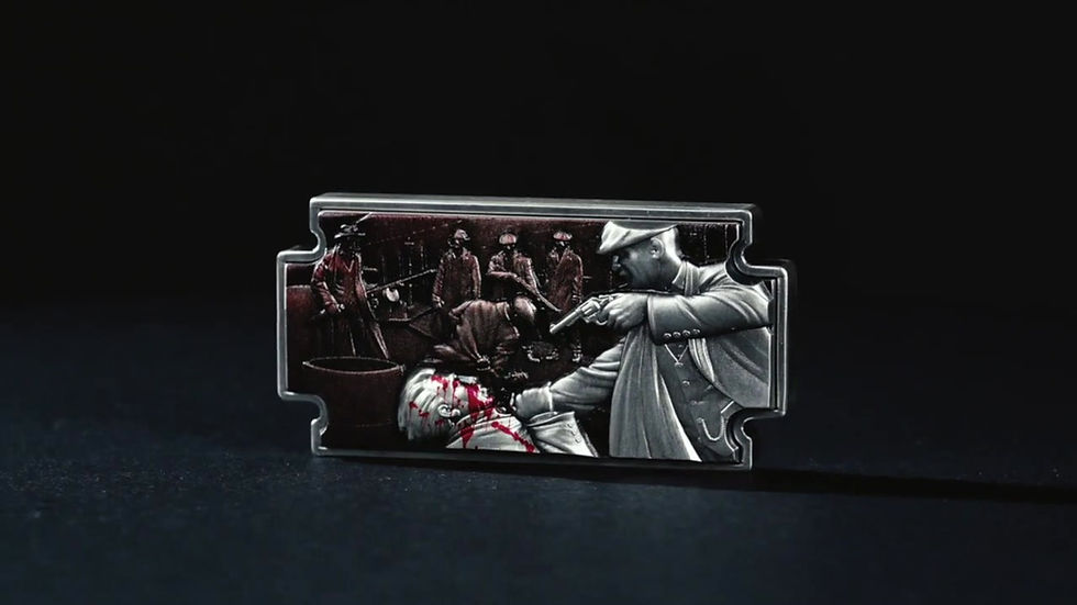 Miniatura: Peaky Blinders - 1 oz 999 Fine Silver Coin Antique finish - Chad 2023