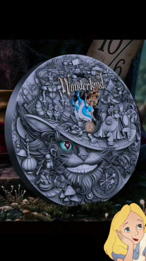 Miniatura: Wonderland: World of Stories series - 2oz .999 High Relief Silver - 5$ Niue 2026