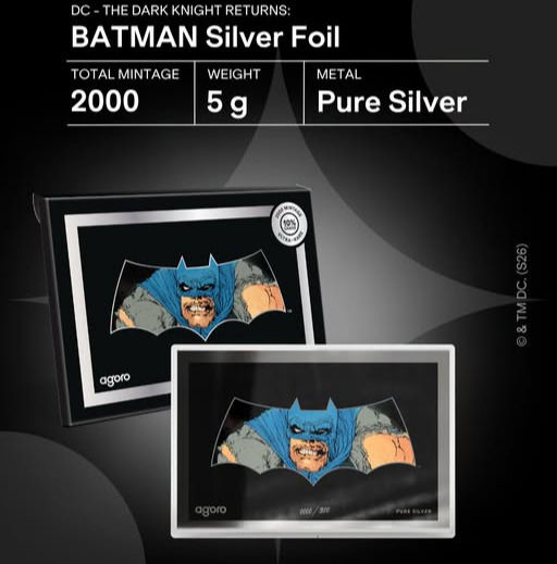 The Dark Knight Returns: BATMAN - 5 g Silver Collectible Foil 1$ Niue 2026