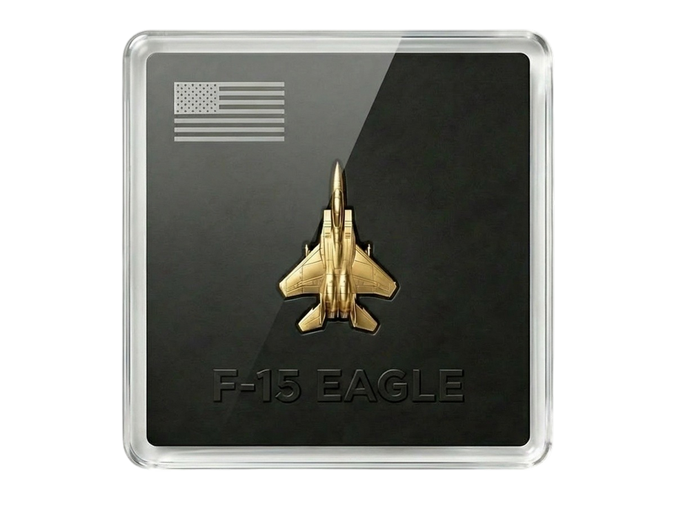 Miniatura: F-15 EAGLE 1/20G 999.9 GOLD IN ASSAY