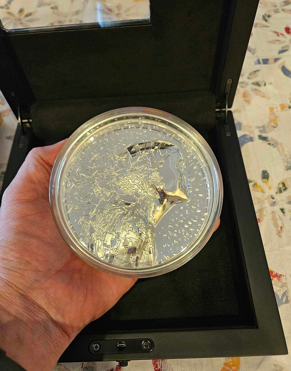 Miniaturbild: Silver Burst 1 Kg Kilo Silver Coin $100 Cook Islands 2023