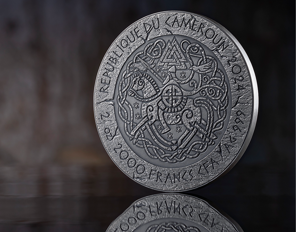 Thumbnail: RAGNAR The Way to Valhalla 2 oz Silver Coin 2000 Francs CFA Cameroon 2024