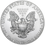 Miniaturbild: 2020 1oz American Silver Eagle Skull on Fire Colorized Coin