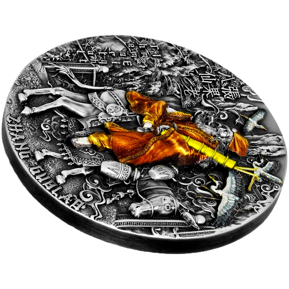 Miniatura: ZHANG GUOLAO - Immortal Eight - 2 oz Silver High Relief Niue 2022