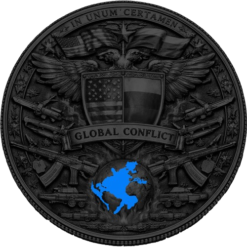 Miniatura: USA vs RUSSIA Trump Putin Global Conflict 1 Oz Copper Round Italy 2026