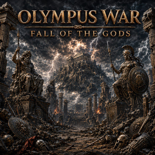 Miniatura: OLYMPUS WAR Fall Of The Gods - 1 Kg .999 Copper Medal - Italy 2026
