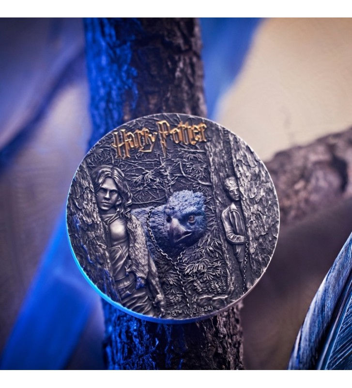 Miniatura: Harry Potter and the Prisoner of Azkaban 2oz Silver High Relief $5 Niue 2024