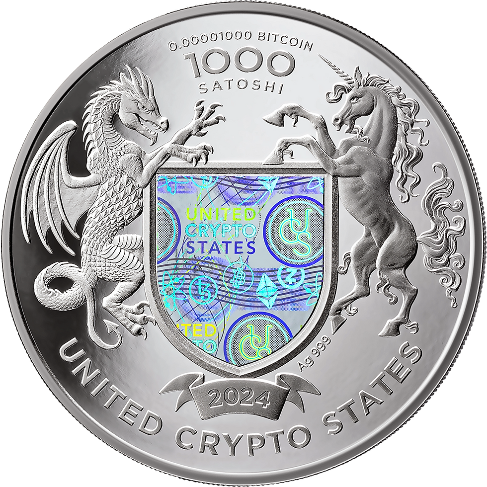 Thumbnail: Liberty of Ukraine United Crypto States 1 oz Proof Silver Coin 2024