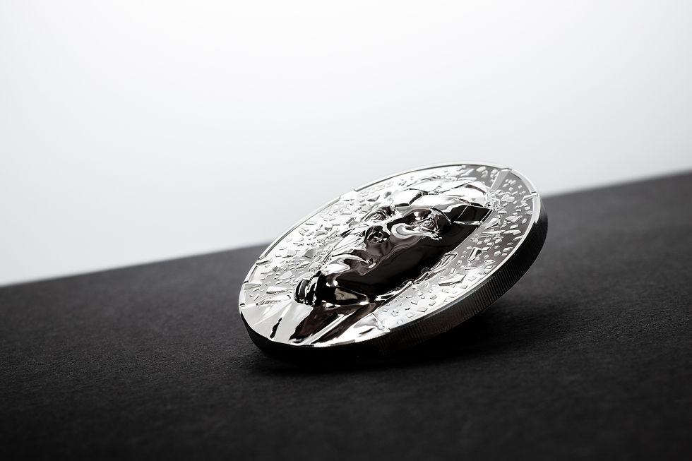 Thumbnail: SILVER BURST 3.0 3 Oz Silver Coin 20$ Cook Islands 2023