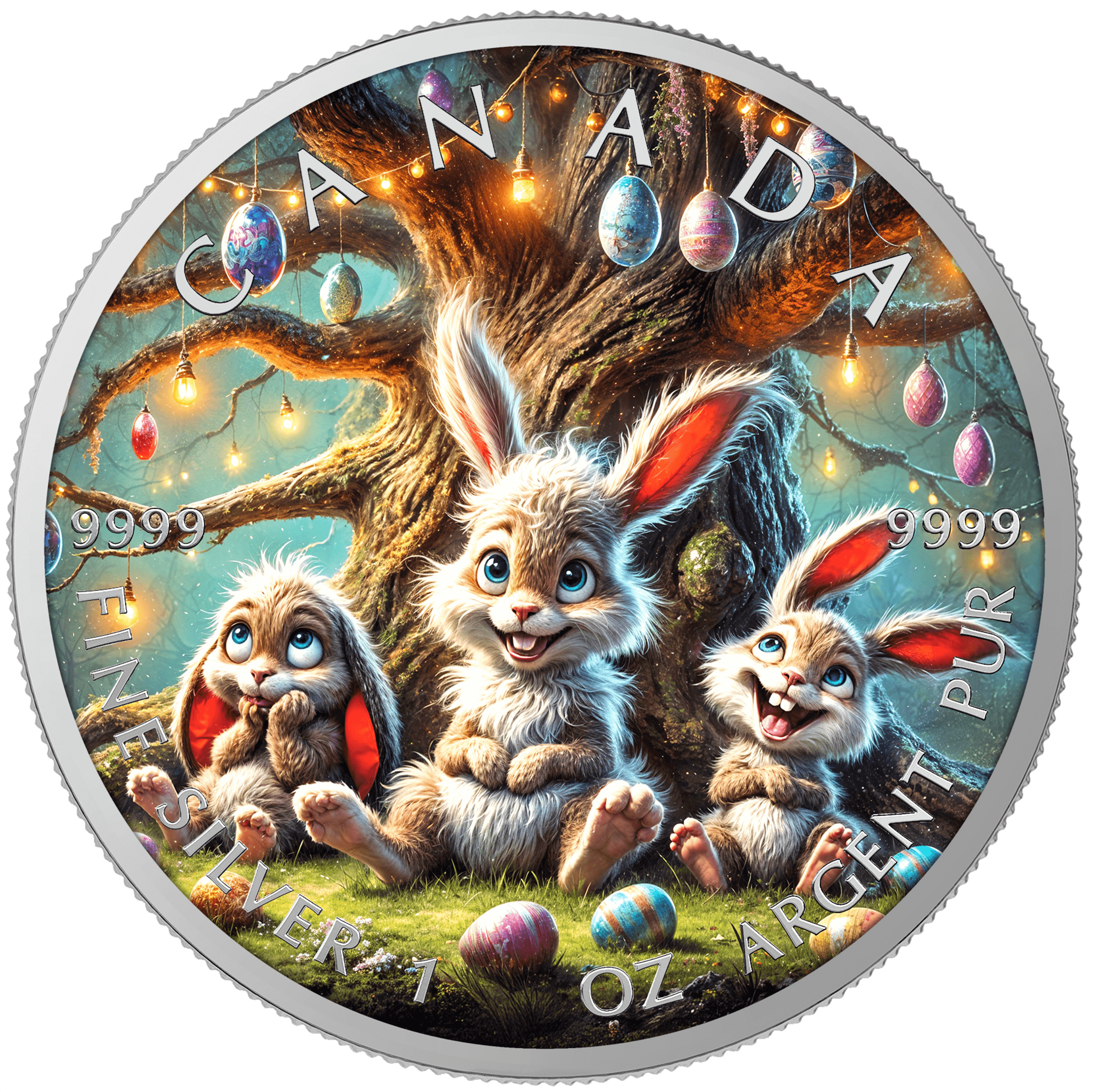 Happy Easter: Friday - 1 Oz 999.9 Silver Coin 5$ Canada 2025