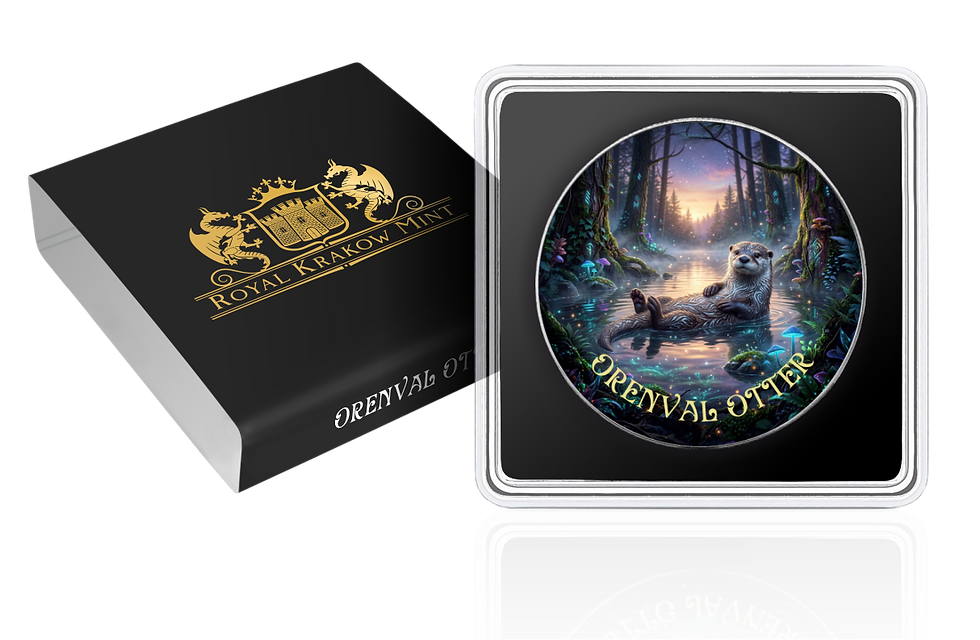 Miniatura: Orenval Otter : Forest Totems IV Series 1oz .999 Silver Coin 1$ USA 2026
