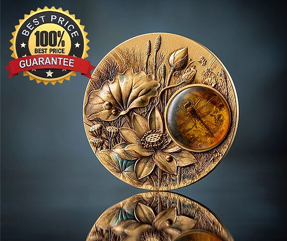 Dragonfly: Amber Mirage Series - 2oz .999 Silver Coin - 2$ Samoa