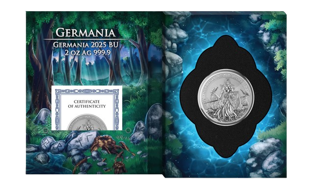 Miniatura: 2025 Germania 2 oz 999.9 Silver BU in Blister Pack