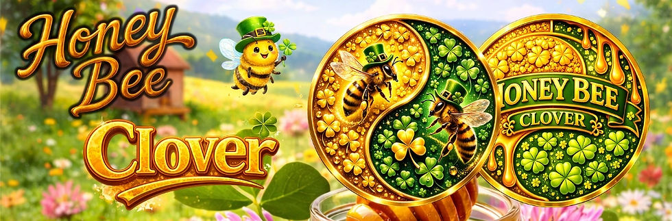 Thumbnail: HONEY BEE Yin Yang Clover Edition 1 Oz .999 Copper Round Italy 2026