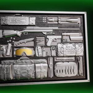 Miniatura: Mission X - Sniper Riffle - 2 oz .999 Silver Coin - 5 Tala Samoa 2025