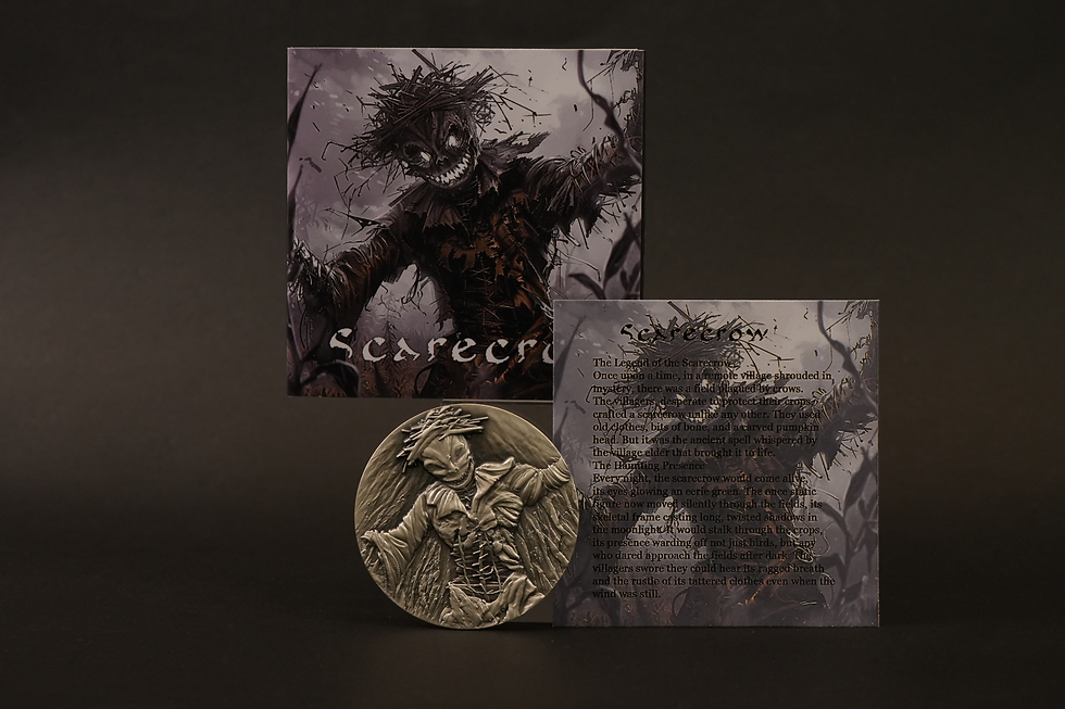 Miniatura: Scarecrow - 2oz .999 Silver High Relief Uv Effect Coin - 2000F Cameroon 2025
