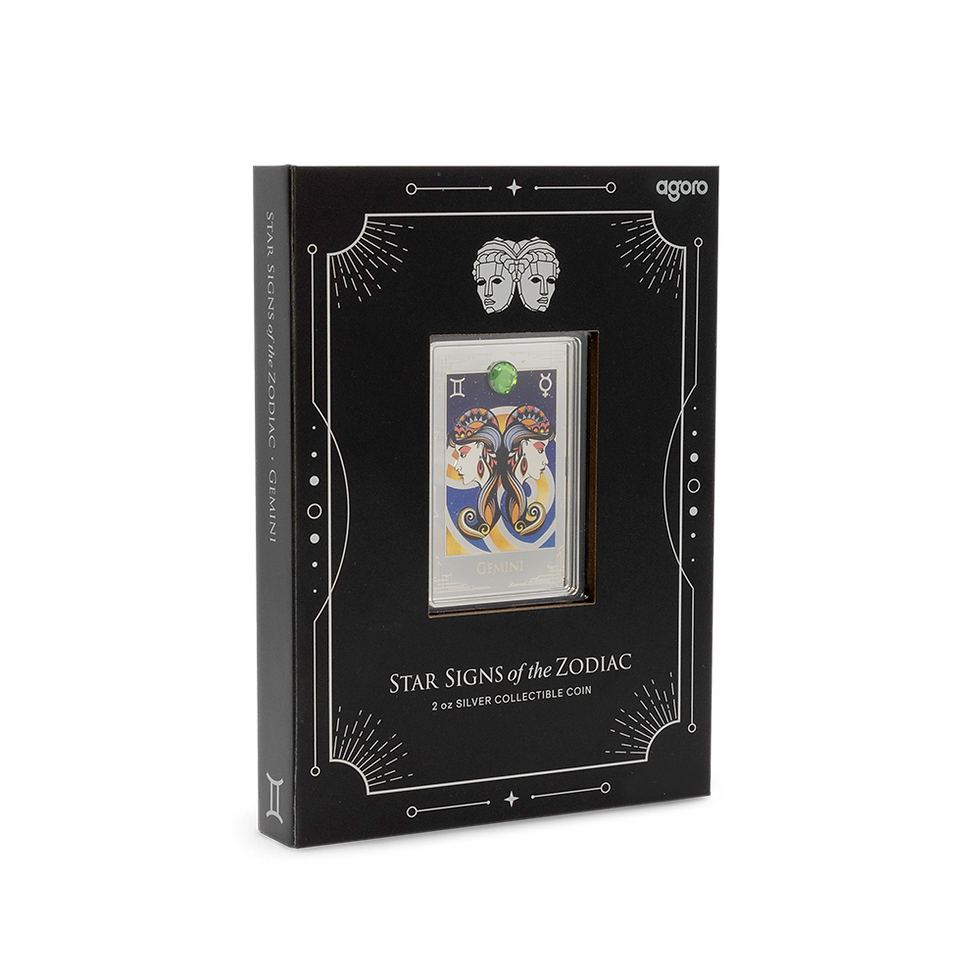 Miniatura: Star Signs of the Zodiac Gemini 2 oz Silver Coin $3 Niue 2025