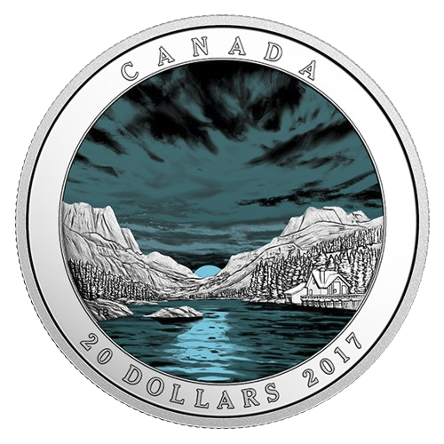 Miniatura: 1 oz. Pure Silver Coin - Weather Phenomenon: Fiery Sky $20 Canada 2017
