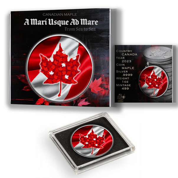Miniaturbild: 2024 Canada Maple Flag Edition 1oz .9999 Silver Colorized Coin