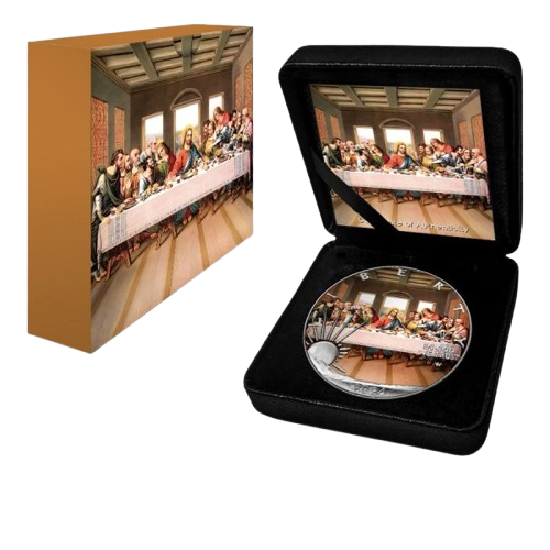 Thumbnail: 2024 1 oz American Silver Eagle The Last Supper Colorized Coin