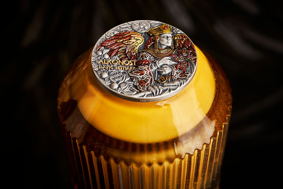 Miniaturbild: ALKONOST Slavic Bestiary 3 oz Antique finish Silver Coin 2000F Cameroon 2023