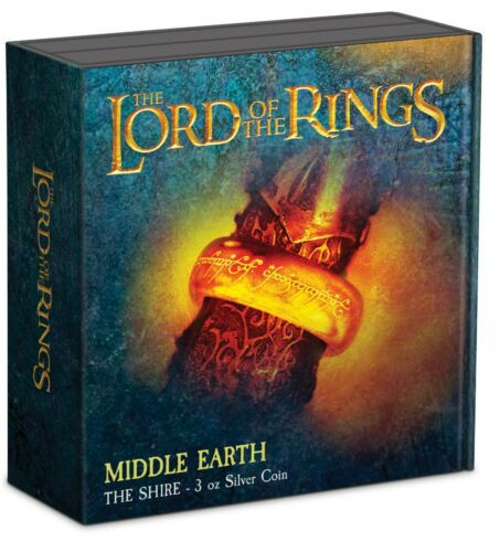 Thumbnail: 2022 Niue Lord of the Rings The Shire 3 oz Silver Antiqued Coin