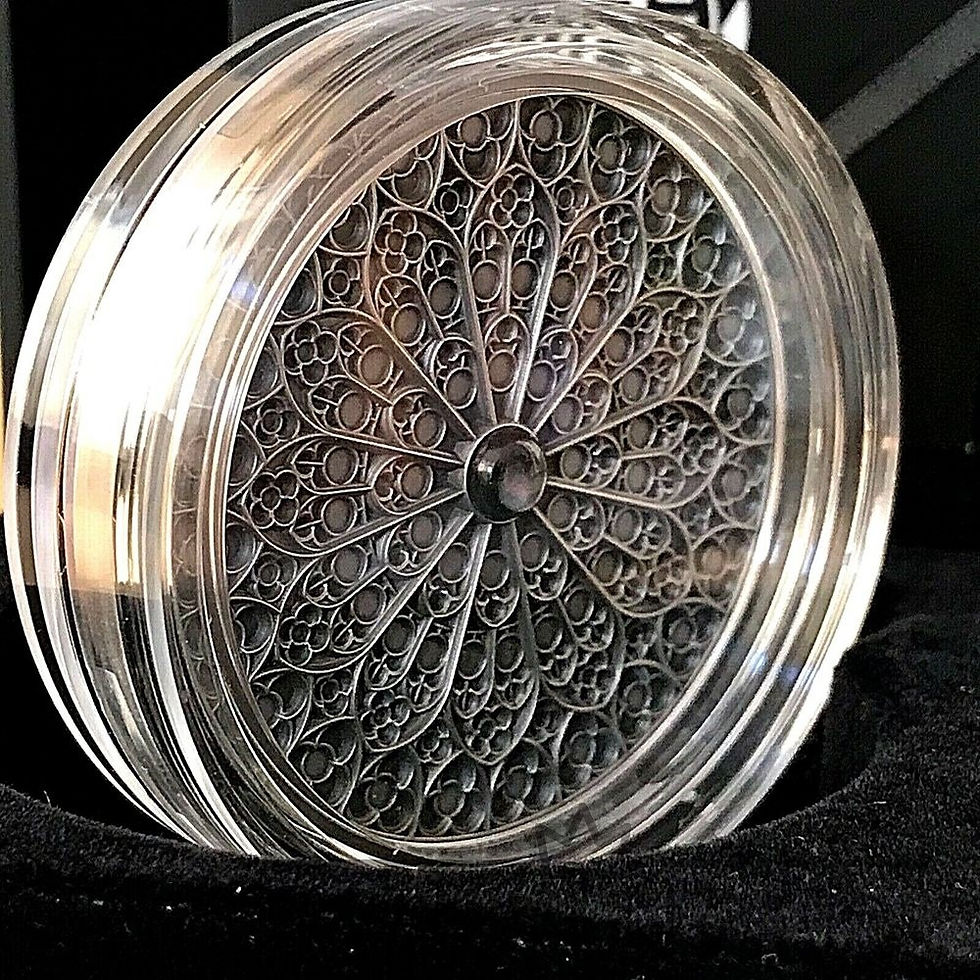 Miniatura: GOTHIC: Mandala Art V - 3oz .999 High Relief Antiqued Silver Coin 10$ Fiji 2019