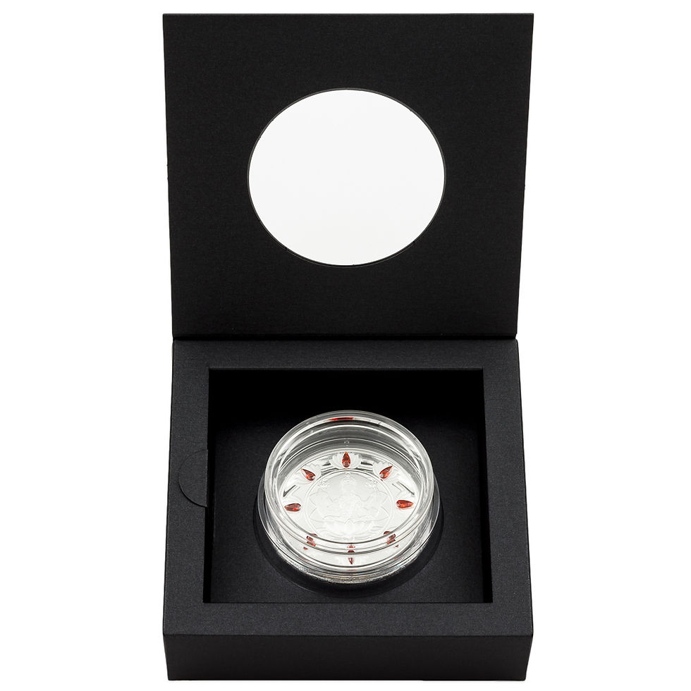 Miniatura: HAPPY DIWALI Crystal Coin 1 Oz Silver Coin 2$ Niue 2023