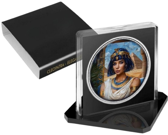 Miniatura: CLEOPATRA Elegance in Art 1 Oz Silver Coin 2£ Pound United Kingdom 2023