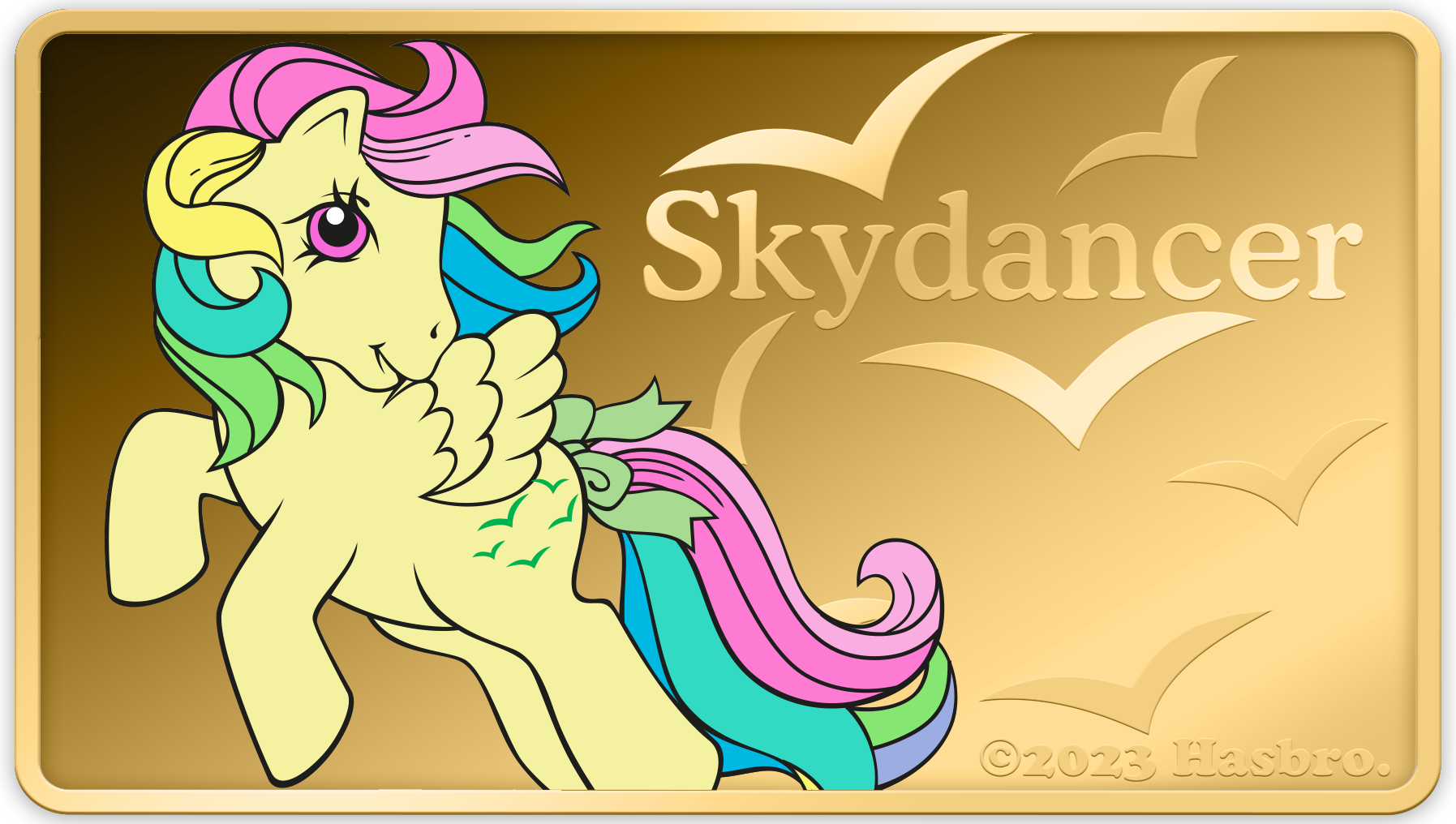 SKYDANCER My Little Pony 1/200 Oz Gold Coin 50$ Tala Samoa 2024