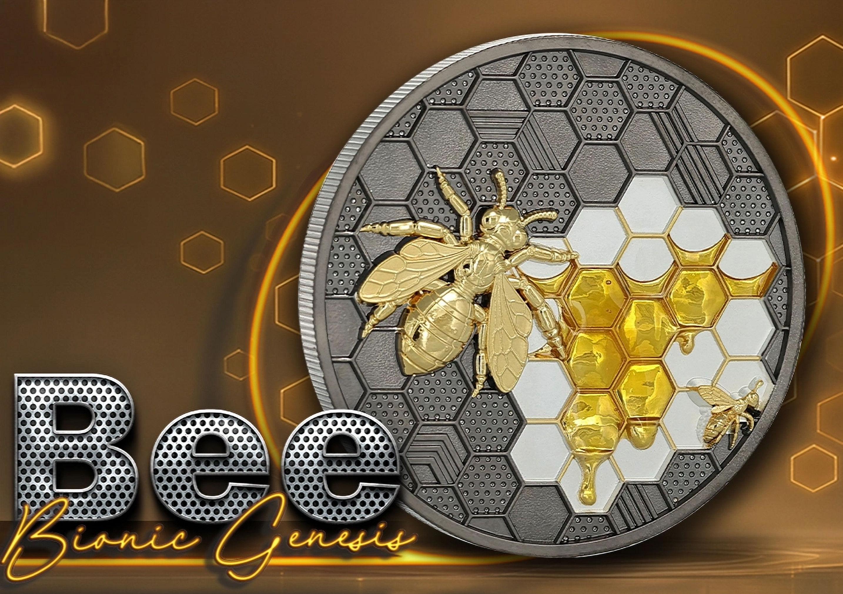 BEE Bionic Genesis 2 Oz .999 Silver Coin 2$ Niue 2026