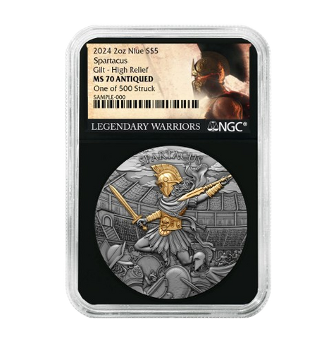 Legendary Warrior Collection 15 x 2oz High Relief Silver $5