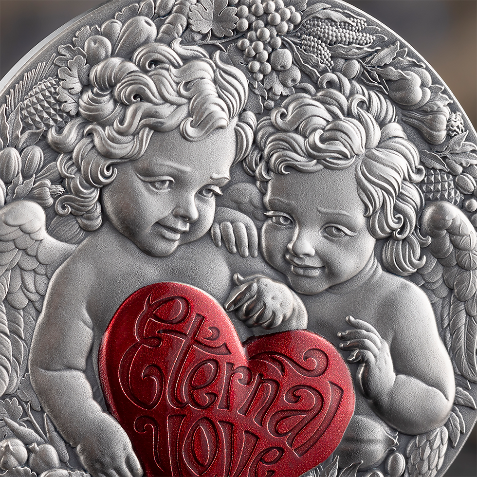 Miniaturbild: Eternal Love - Celestial Beauty 1 oz Antiqued Silver Coin Cameroon 2026