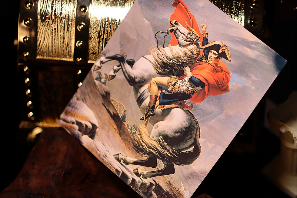 Miniature : Jacques-Louis David 1802 - Napoleon Crossing the Swiss Alps 1oz .999 Silver 2025