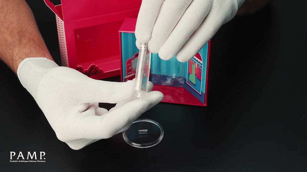 Miniatura: Totally Hair Barbie Shaped 1 oz Silver Coin $2 Solomon Islands 2024