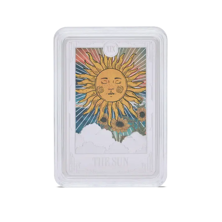Miniatura: Tarot Cards XIX - The Sun 1oz Silver Coin $2 Niue 2024