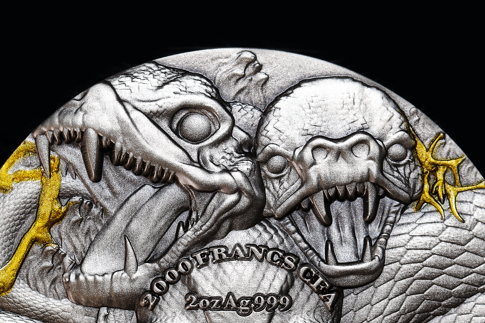 Miniatura: Queen of Voodoo - Marie Laveaux 2 oz .999 Silver Coin 2000 Francs Cameroon 2025