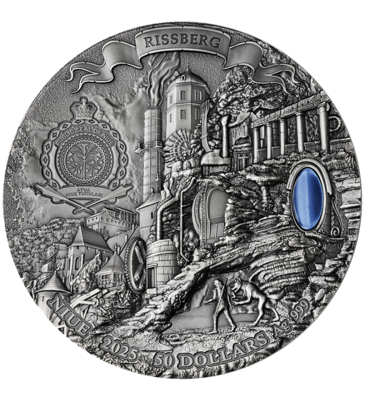 Miniatura: Season of Storms - The Witcher Book Series, 1kg Kilo High Relief Silver 2025