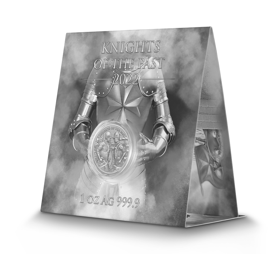 Miniature : 2022 Malta Knights of the Past 5 Euro 1 oz Silver BU