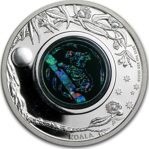 2012 Australian Opal Series - The Koala 1oz Silver Proof Coin