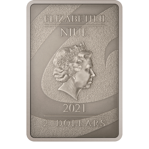 Miniatura: KOSZMAR PRZED ŚWIĄTECZNYM SALLY- 2021 1 OZ CZYSTE SREBRNA MONETA – NIUE – NZ MIN