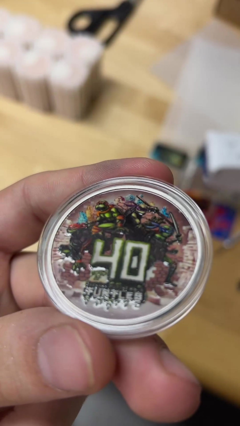 Thumbnail: Perth Mint 40th Anniversary Colorized Coin 1oz .999 Silver TMNT