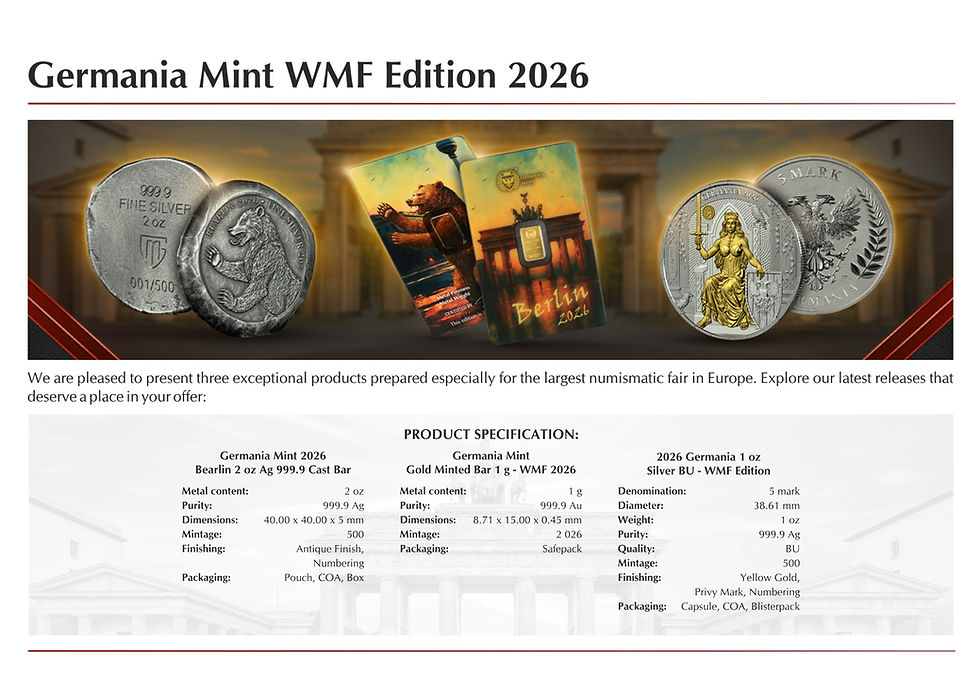 Miniatura: 2026 Germania 1 oz Silver BU - WMF Edition