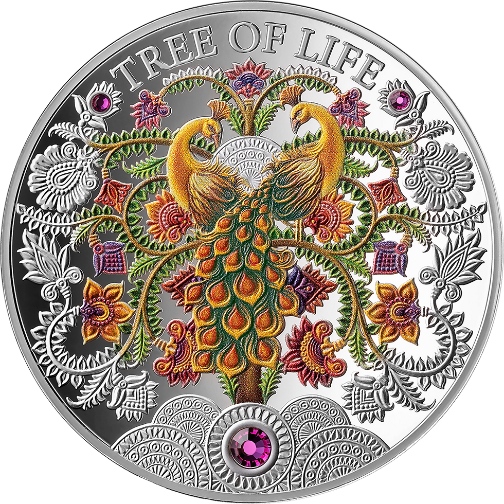 Thumbnail: Summer: Tree of Life 1 oz Proof-like Silver Coin 5 Cedis Republic of Ghana 2026