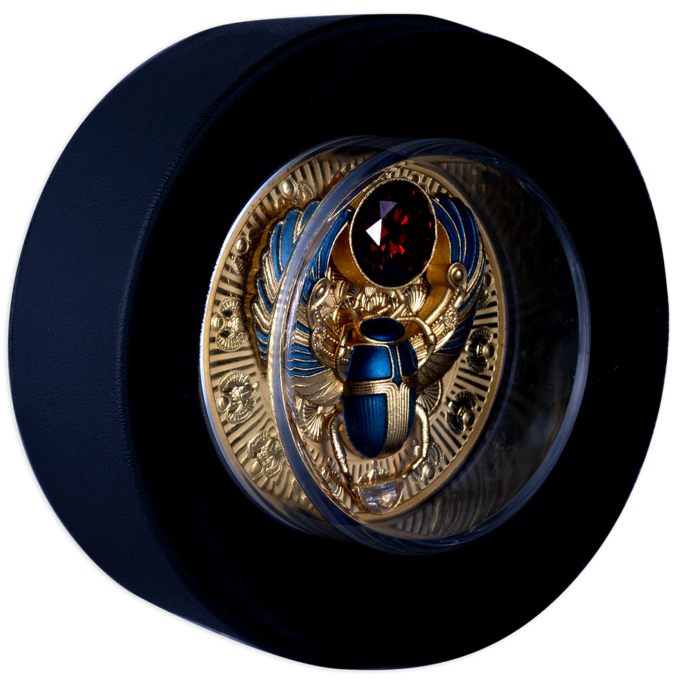 Miniaturbild: ANCIENT EGYPT SCARAB - 2oz .999 Silver Coin - 5$ Solomon Islands 2026
