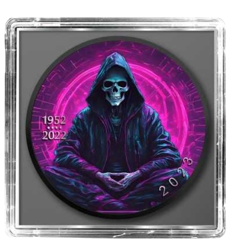 Miniatura: GRIM REAPER Who I Am Going To Kill 1 Oz Silver Coin $5 Canada 2023